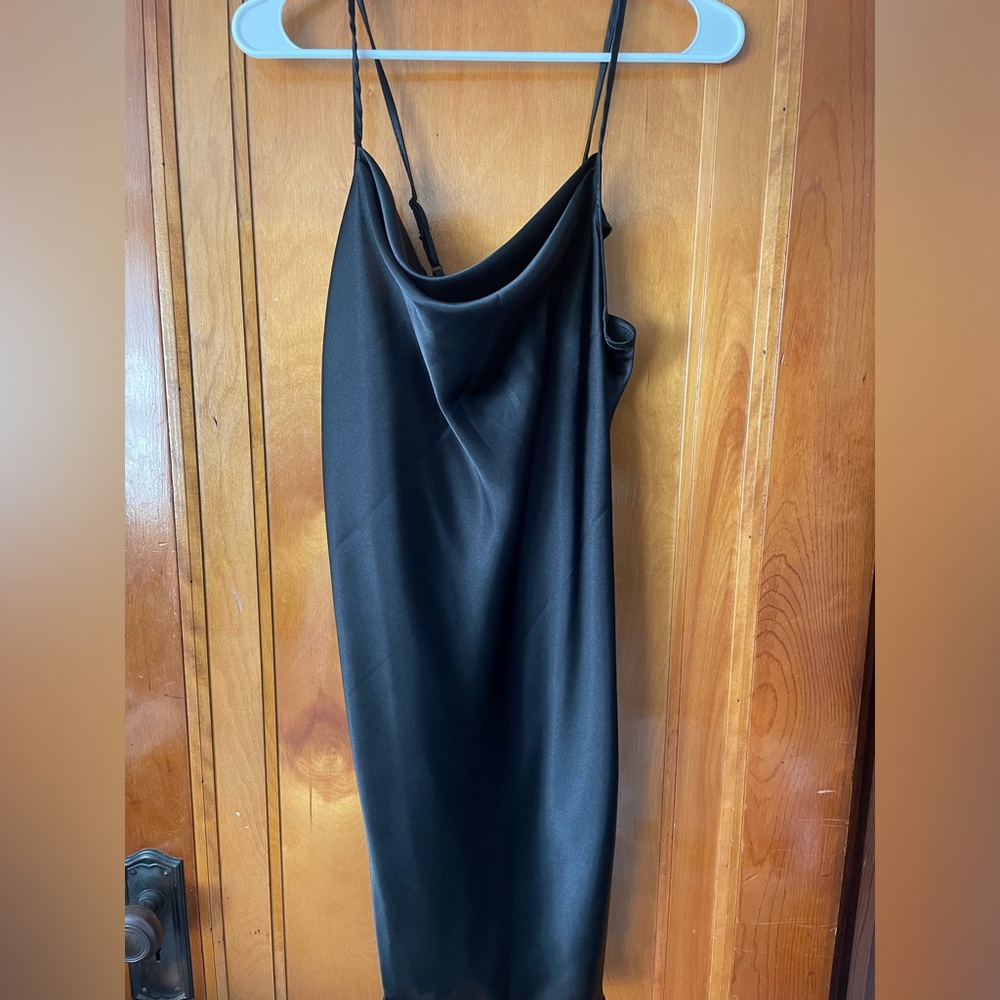 Black slip dress